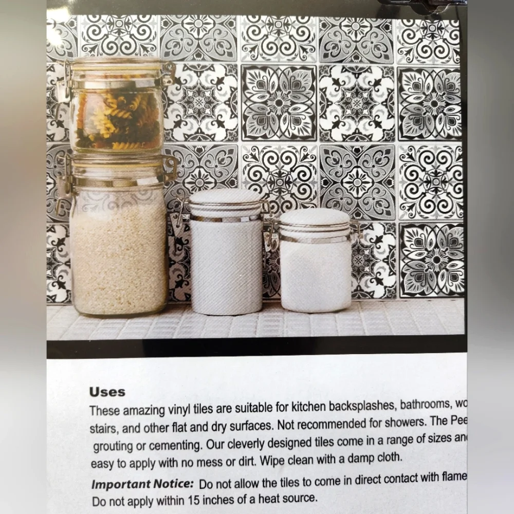 🆕16 Peel & Stick Project Tile Squares